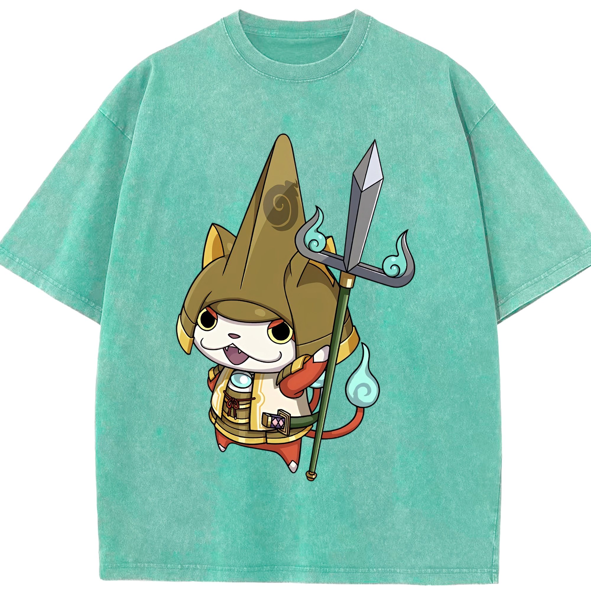（画像用） 妖怪ウォッチ Yo-kai Watch 綿100% ヴィンテージ風 半袖Tシャツ（フロントプリント）